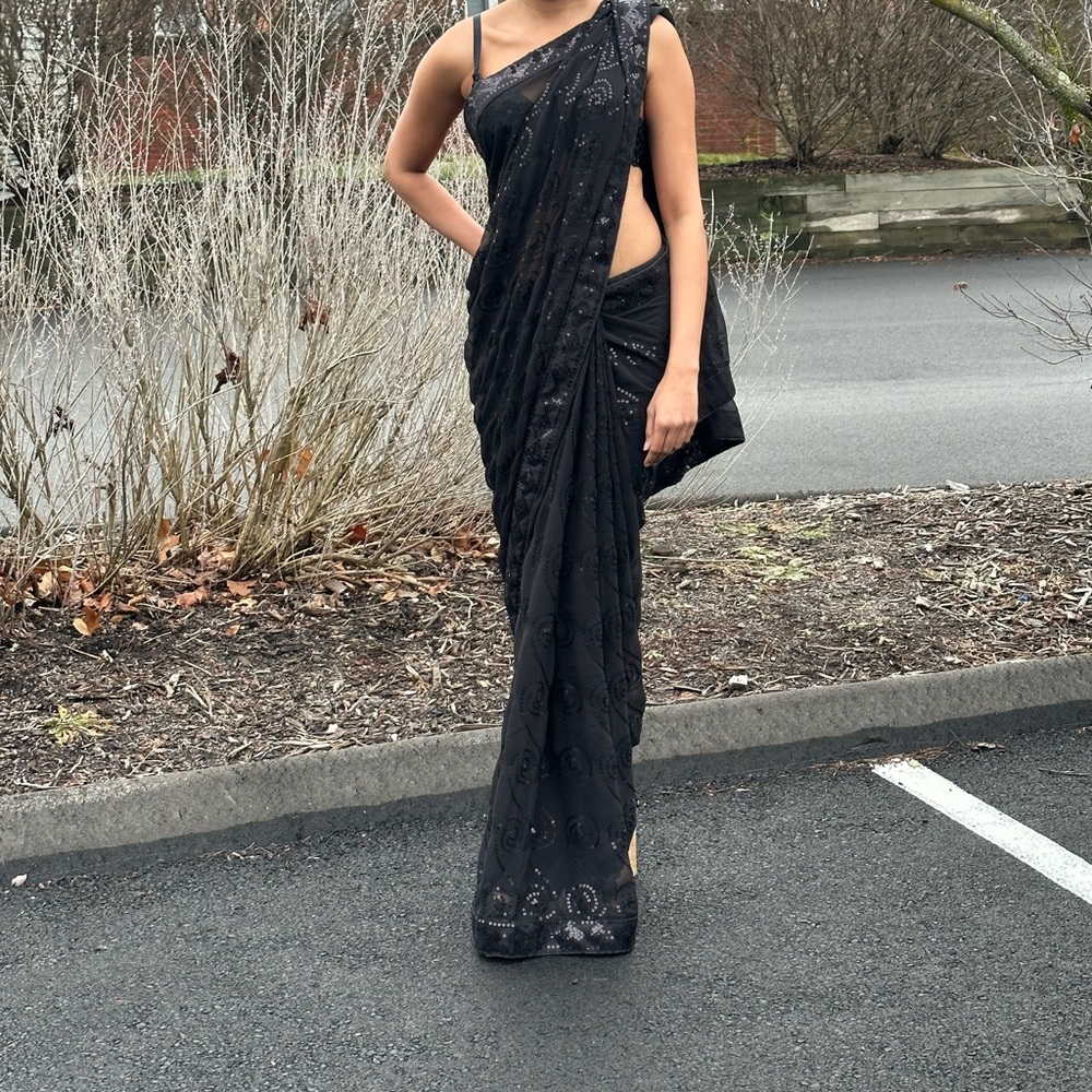 Beautiful black saree